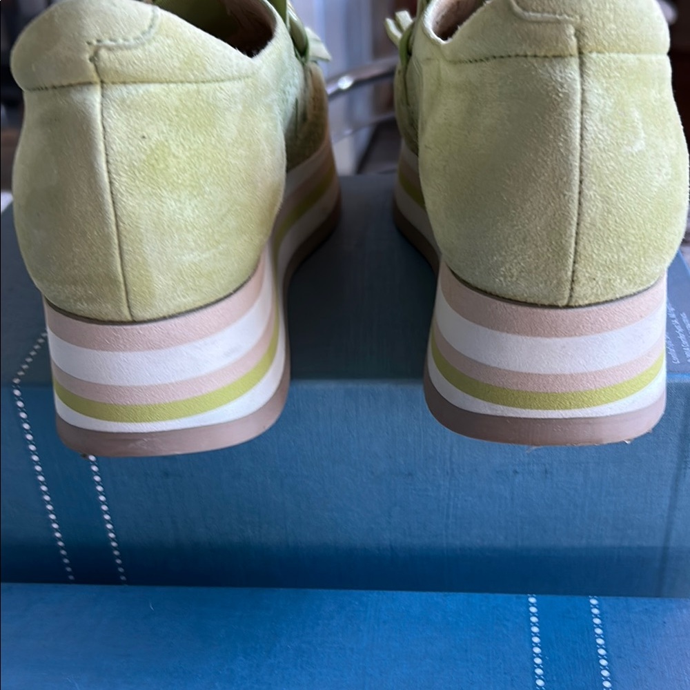 Women's Green Loafers - Picture 5 of 8